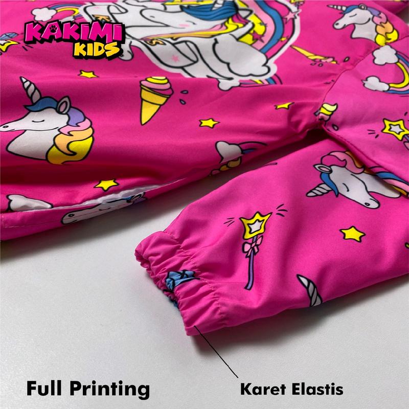 JAKET PARASUT ANAK "PINK RAINBOW" FULL PRINTING Santai 5