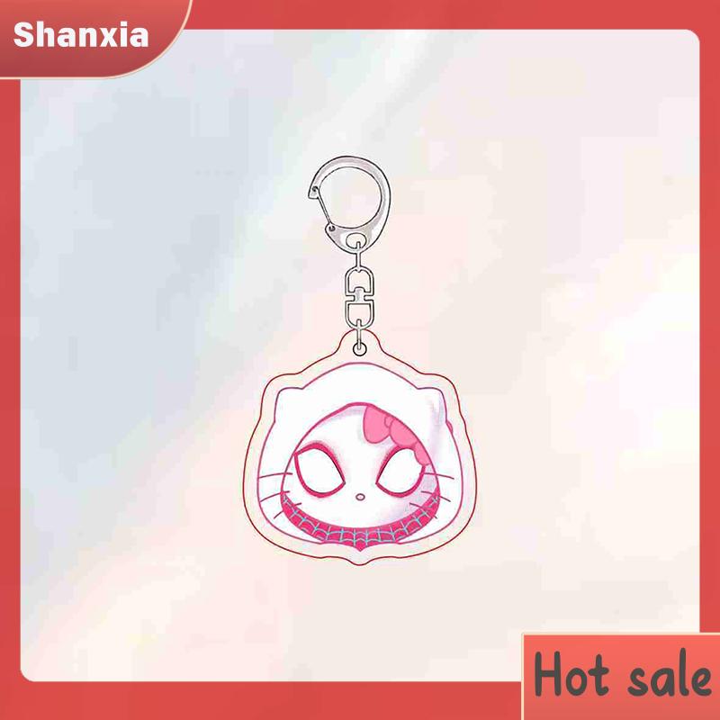 Product Introduction of Loket Rantai Kunci Spider Man Kartun, Rekaan Comel, Hadiah Mainan Beg galas Pasangan Kucing Lucu, Sesuai untuk Beg Aksesori, Rantai Kunci Loket, Hebat sebagai Hadiah Bead 21