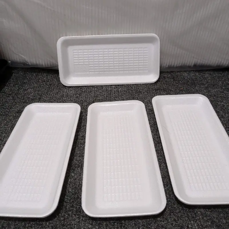 50 pcs Styrofoam buah tatakan uk 21*10 Piring 1