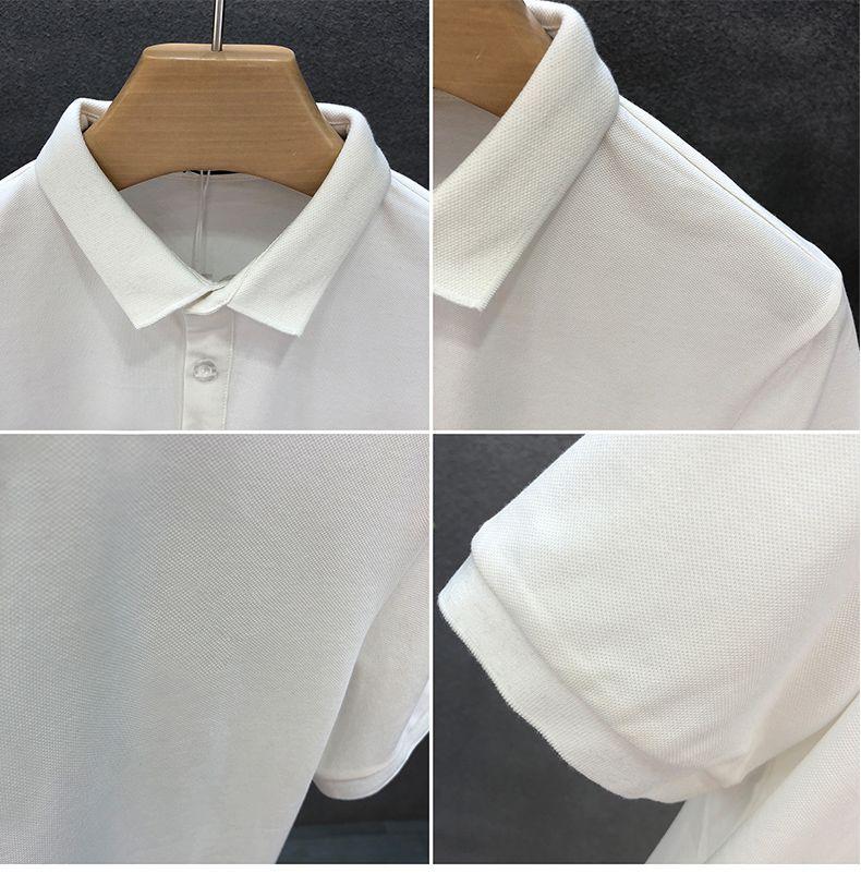 Product Introduction of No.1 Short-Sleeved T-shirt Men's Polo Shirt Summer New High-End Lapel Versatile Half Sleeve T-shirt Fashion Brand Printing T-shirt Menswear Top Human Casual Short Sleeve 2