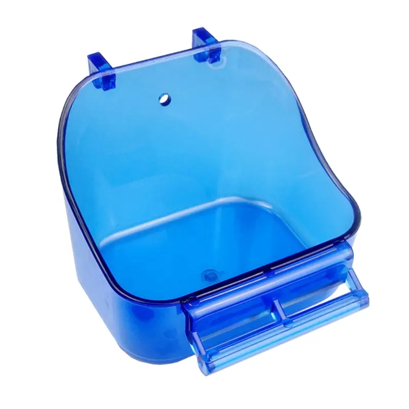 HEHUS Bird Bathing Tub with Perch for Small Birds Canary Budgie Parrot Cage Hanging