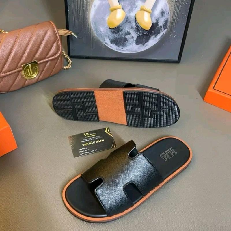 Dép Lê Nam Dép Boy Phố Sandal Đế Bằng DéP Caro Slipper Navy dép  nam dép  đi slipperyt sanpham moi da h 3 sọc