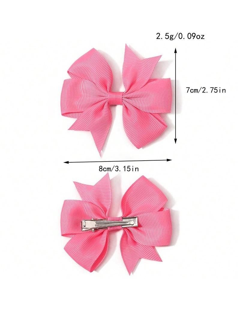 Product Introduction of Random Color Bowknot Design Hair Clip, Cute Colorful Hair Accessories for Women & Girls, Minimalist Headwear Suitable for Thick Hair 1