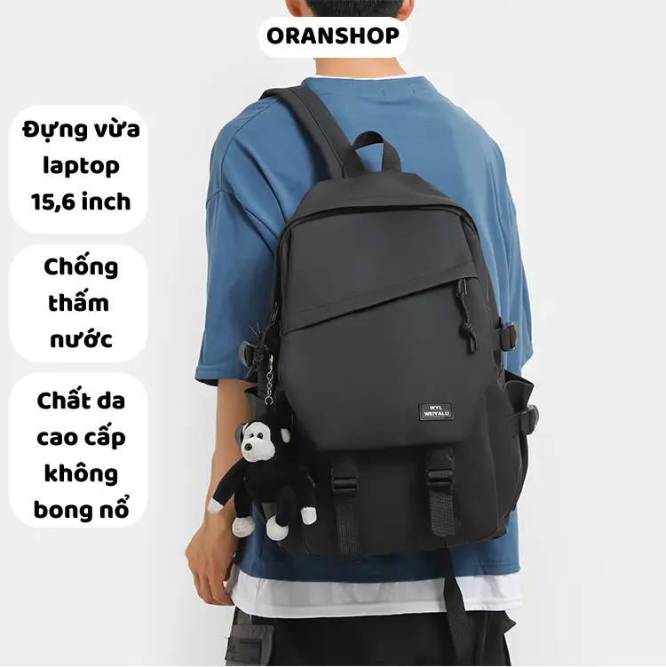 Balo đi học, balo laptop 15,6 inch, chống nước, nam nữ BL 28