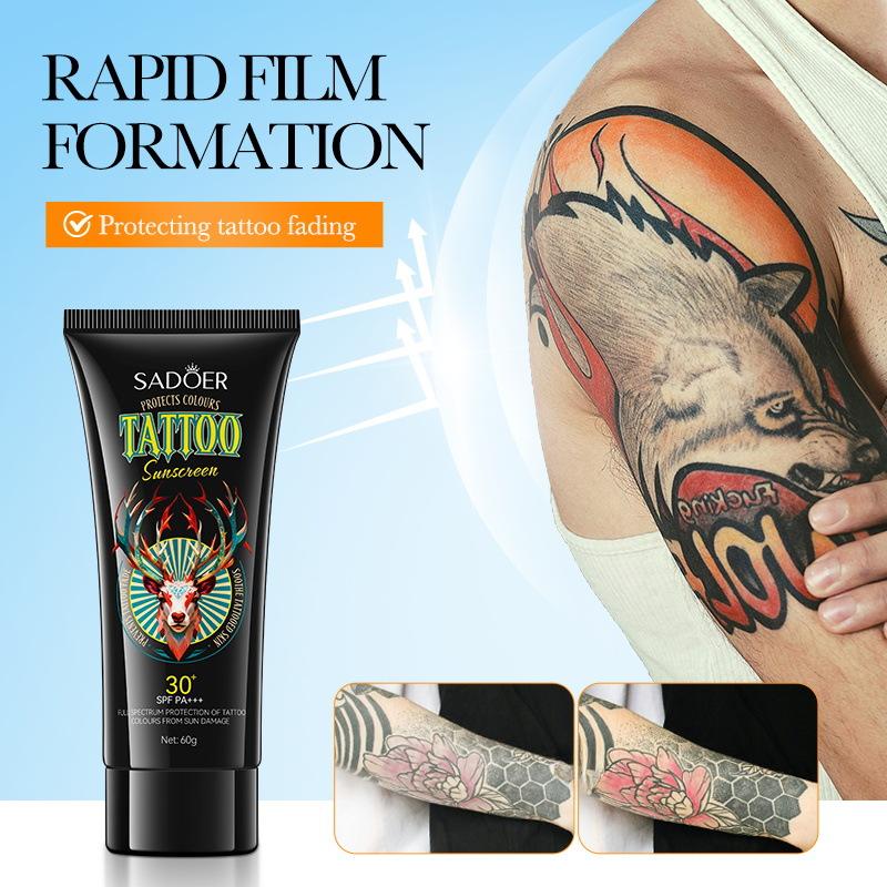 60g Tattoo Protects Colors Sunscreen SPF30+ PA+++ Protecting Tattoo Skins Full Spectrum Protection Soothing Moisturize Ultraviolet-Proof  Waterproof Body Care 0