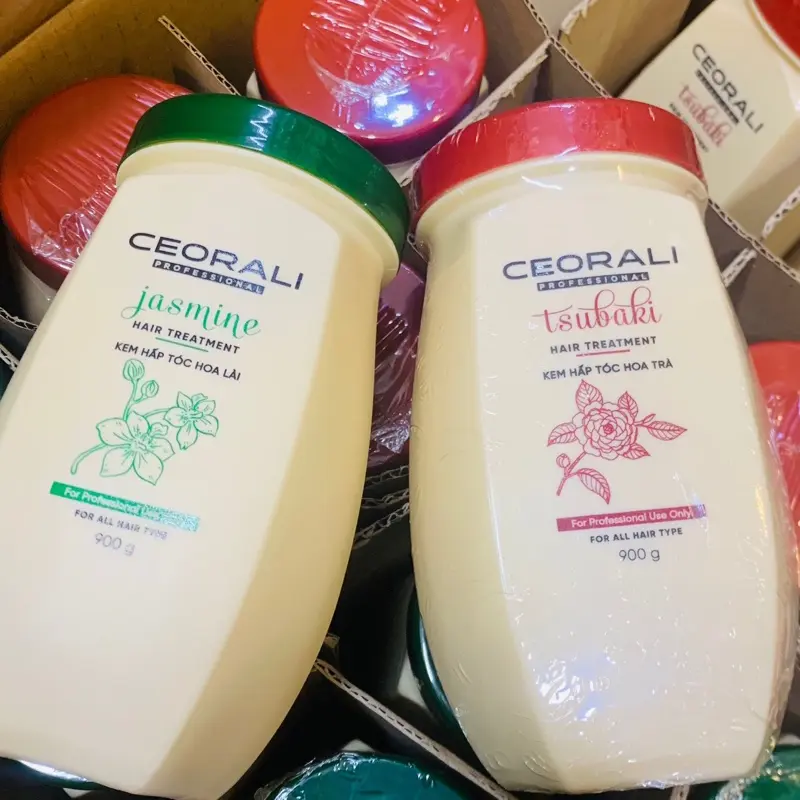 DẦU HẤP TÓC CEORALI hũ 900 ml hương hoa trà và hoa lài
