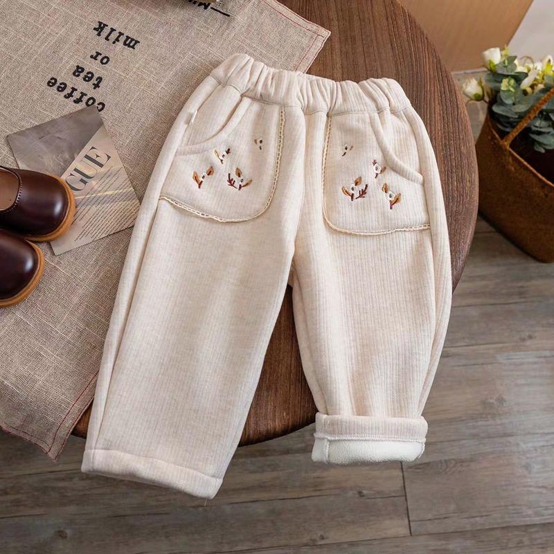 Product Introduction of Quần nỉ bông thêu hoa cho bé gái 80-130 9