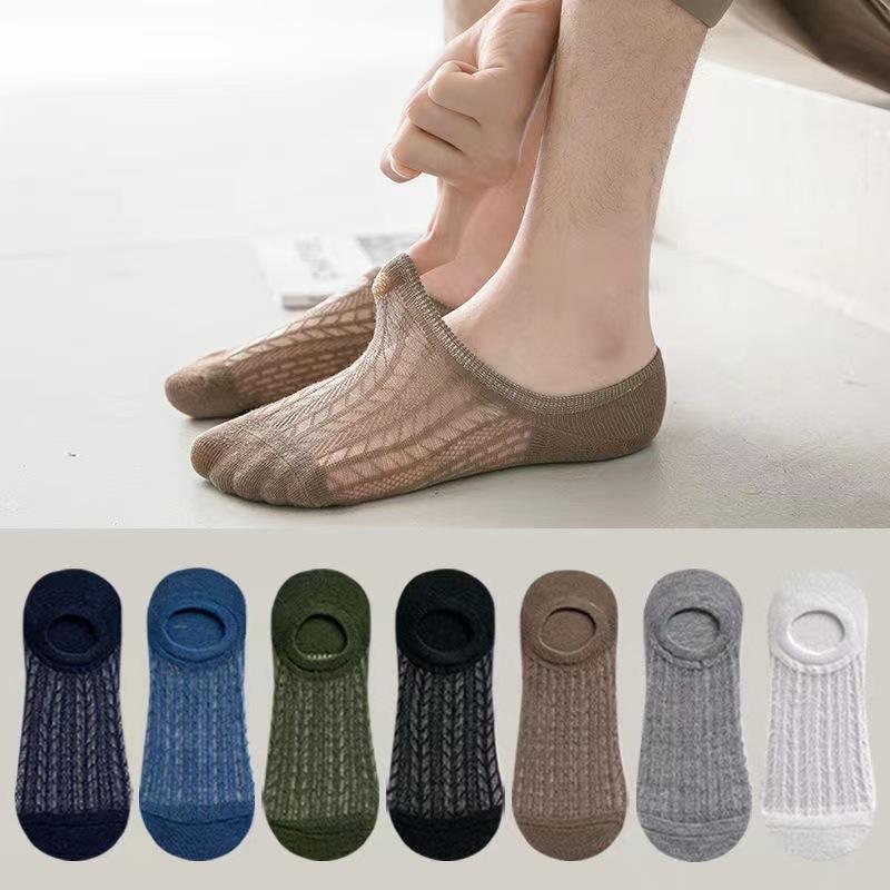 [Combo 5 Đôi] Tất Lười Nam Nữ TL02 Thiết Kế Dạng Lưới Thoáng Khí Chống Hôi Chân 0
