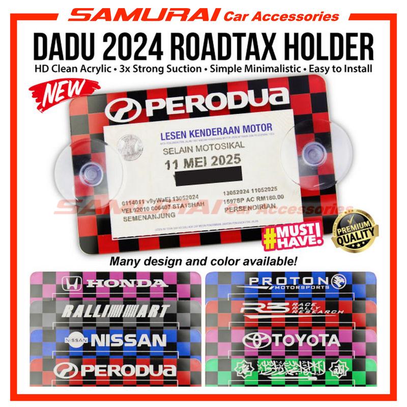 Dadu Thai 2024 Acrylic Roadtax Holder HD Clear Car Road Tax Cover ...