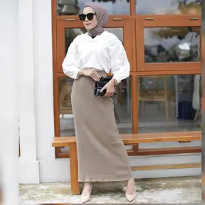 Rok Rajut Premium - Rok Span - Rok Panjang Slim-fitting