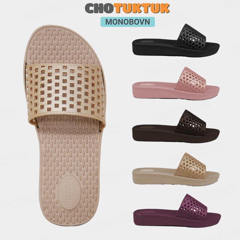 Dép nữ Thái Lan  cao su hạt mat sa chân êm Monobo Moniga 25.5 DéP GiàY Shoes Quai Chéo Women