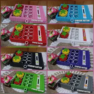 Tempat wadah Tissu Aqua toples