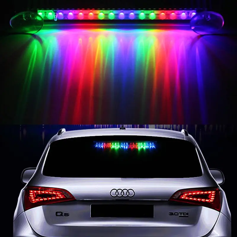 Bertenaga surya Lampu Peringatan Anti-tailgating / Led Lampu Bagasi Pintu Belakang Mobil Car 7