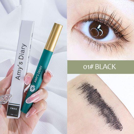 Mascara chuốt mi mảnh tơi AMY's DIARY vỏ xanh vàng luxury 3