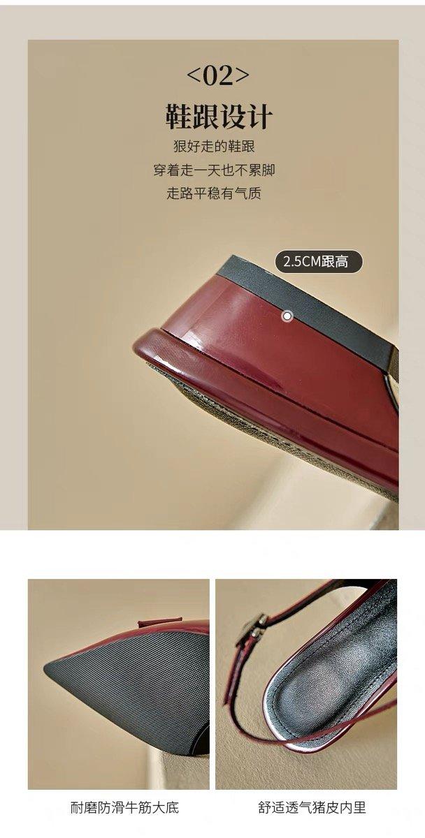 Product Introduction of Pointy heels for women Rubber buckle 16