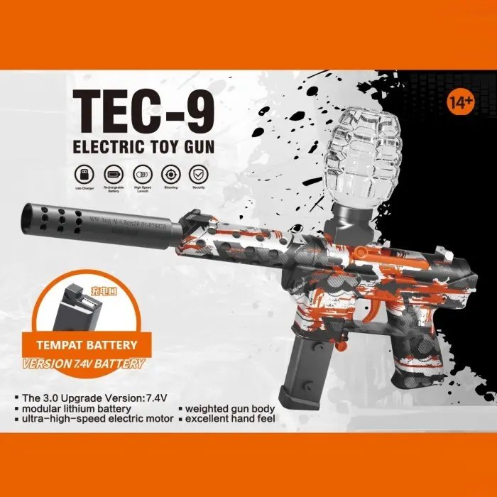Blaster TEC-9 Electric Toy | Mainan Dorong Anak Laki Laki Bareng Teman | Hadiah Ulang Tahun Anak 3