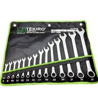 Gambar Tekiro Kunci Ring Pas 8-32mm 14 pcs (WR-SE0298 dari Drill&Co Kota Administrasi Jakarta Barat 1 Tokopedia