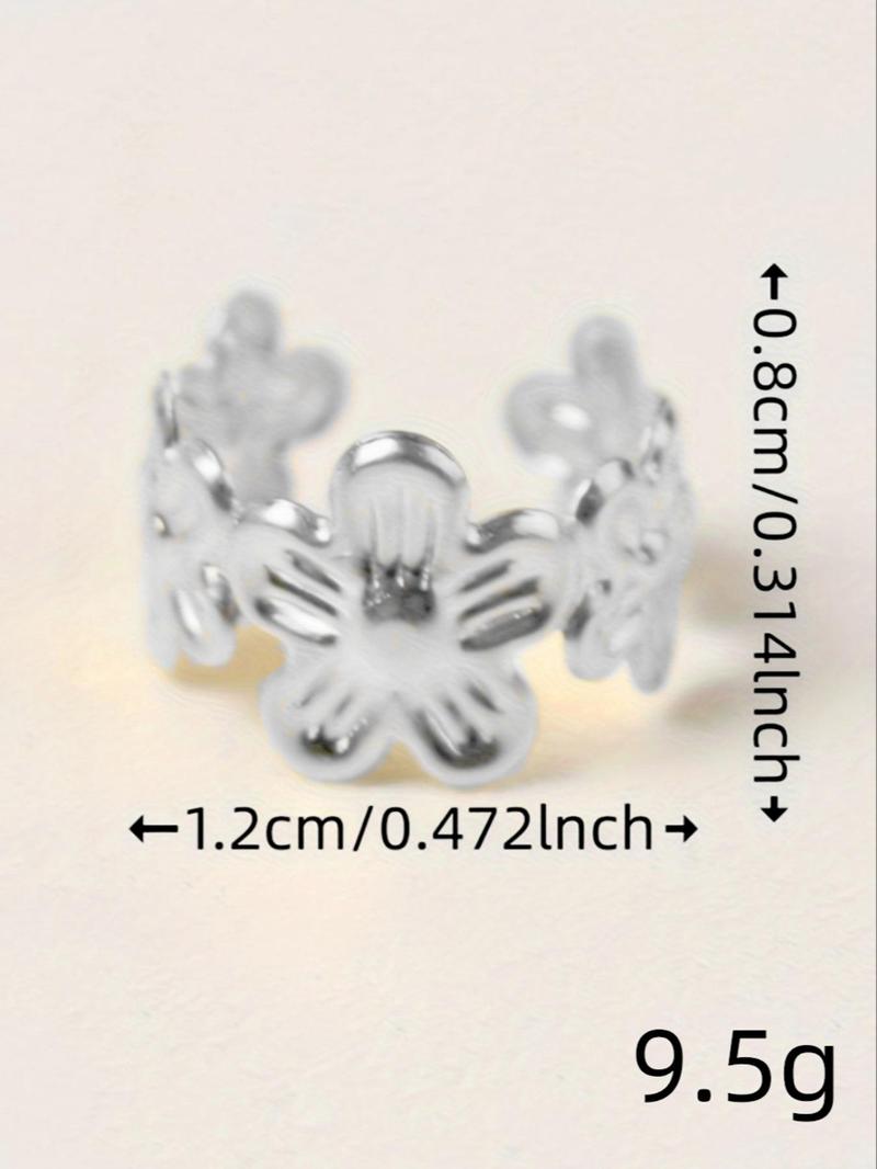 Product Introduction of Vintage Flower Decorative Hair Rings, 40pcs/set Fashionable Hair Accessories for Women & Girls, Trendy All-match & Exquisite Hair Accessories for Daily Hairstyle Decoration 5