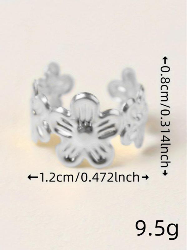 Vintage Flower Decorative Hair Rings, 40pcs/set Fashionable Hair Accessories for Women & Girls, Trendy All-match & Exquisite Hair Accessories for Daily Hairstyle Decoration 5