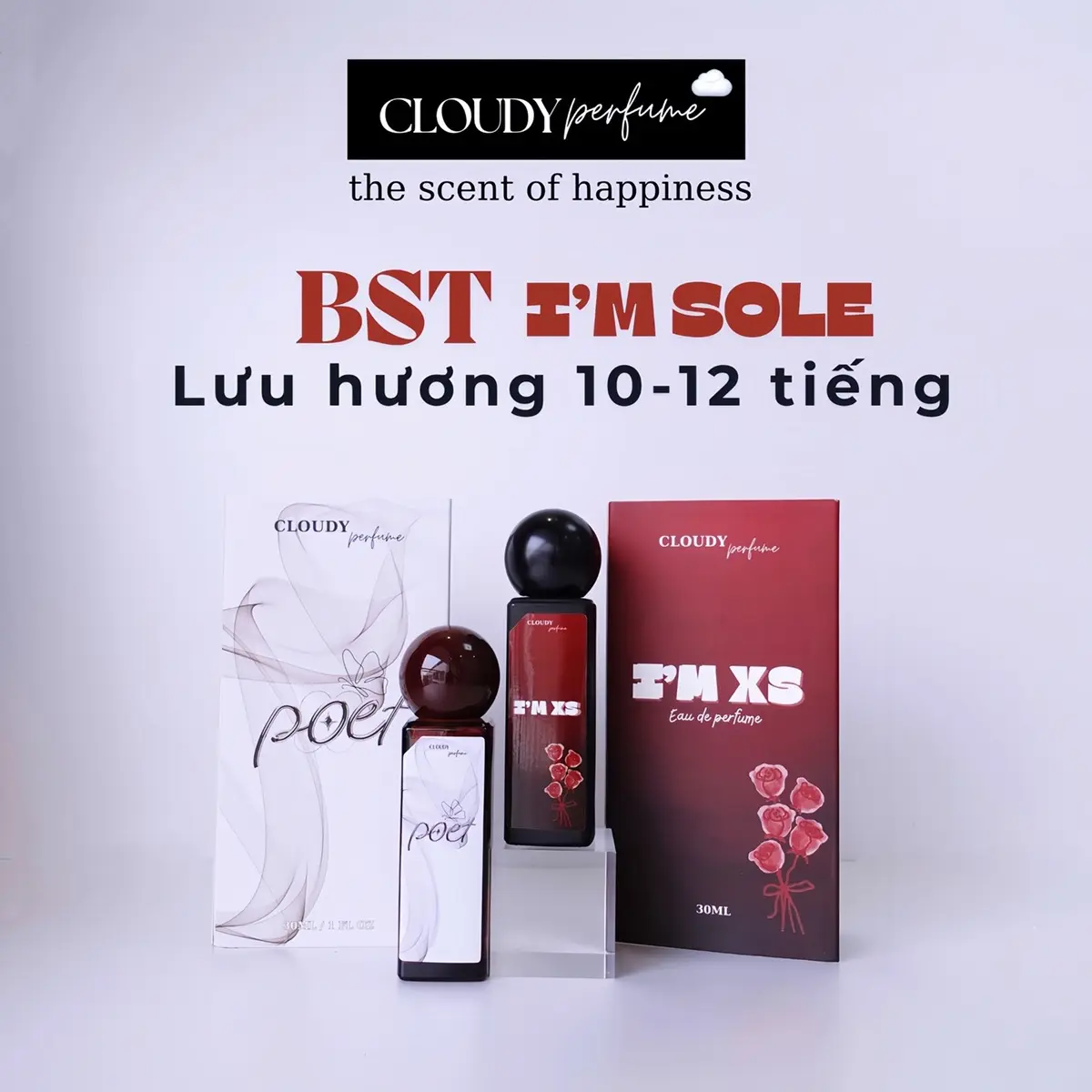 (Tặng 2ML) TINH DẦU NƯỚC HOA PREMIUM  lưu hương 10-12 tiếng Cloudy Perfume