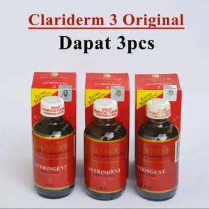 3 pcs clariderm astringent no 3 original Toner Wajah