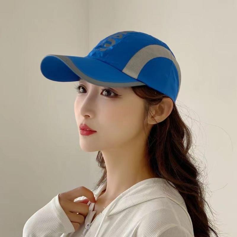 Product Introduction of Breathable Letter Quick Dry Baseball Cap Adjustable Sun Protection Sports Hat Snapback Ultra-Thin Peaked Cap Cycling 8
