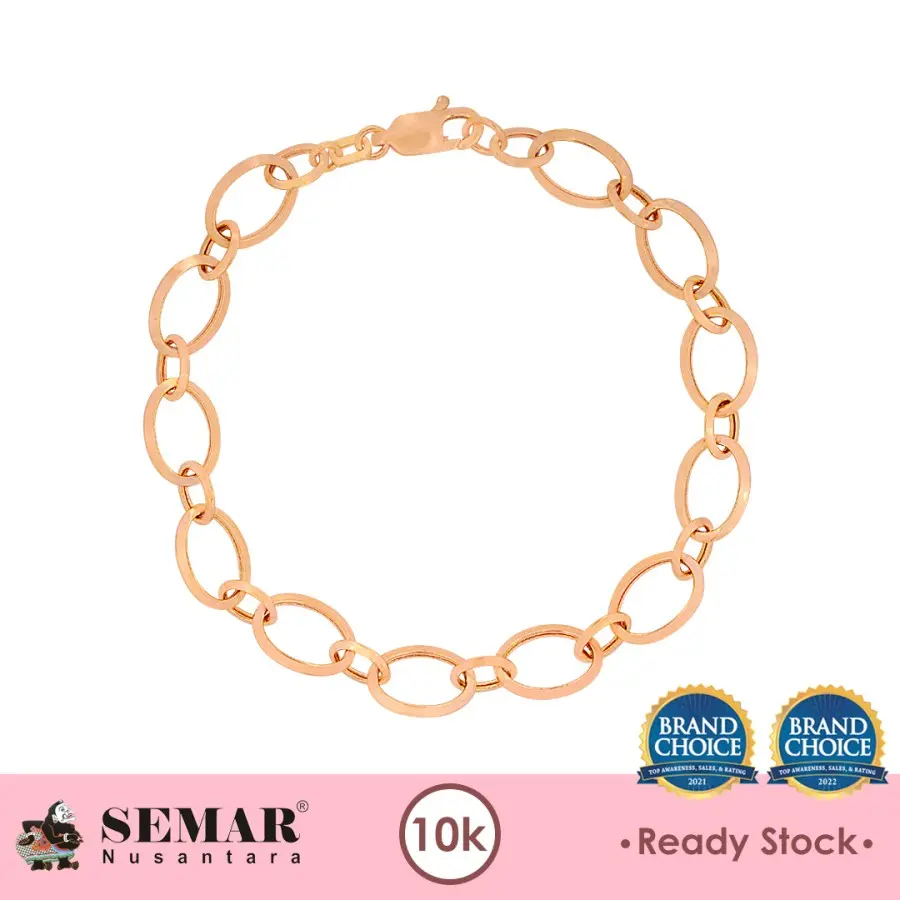 Gelang Emas Fancy Olive Gold 10K Semar Nusantara