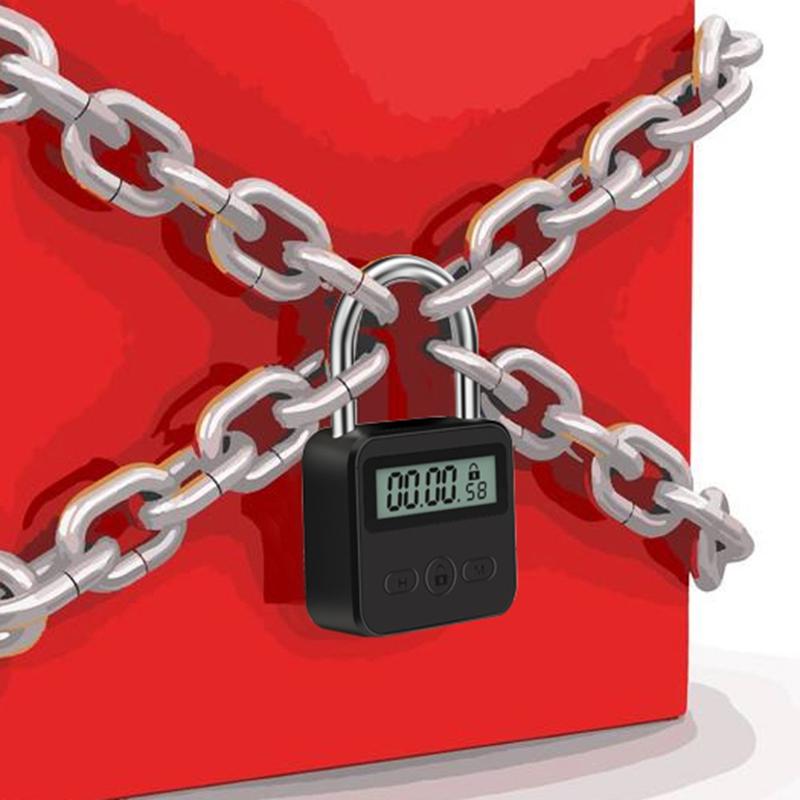 Metal Timer Lock LCD Display Multi Function Electronic Time 99 - TikTok ...