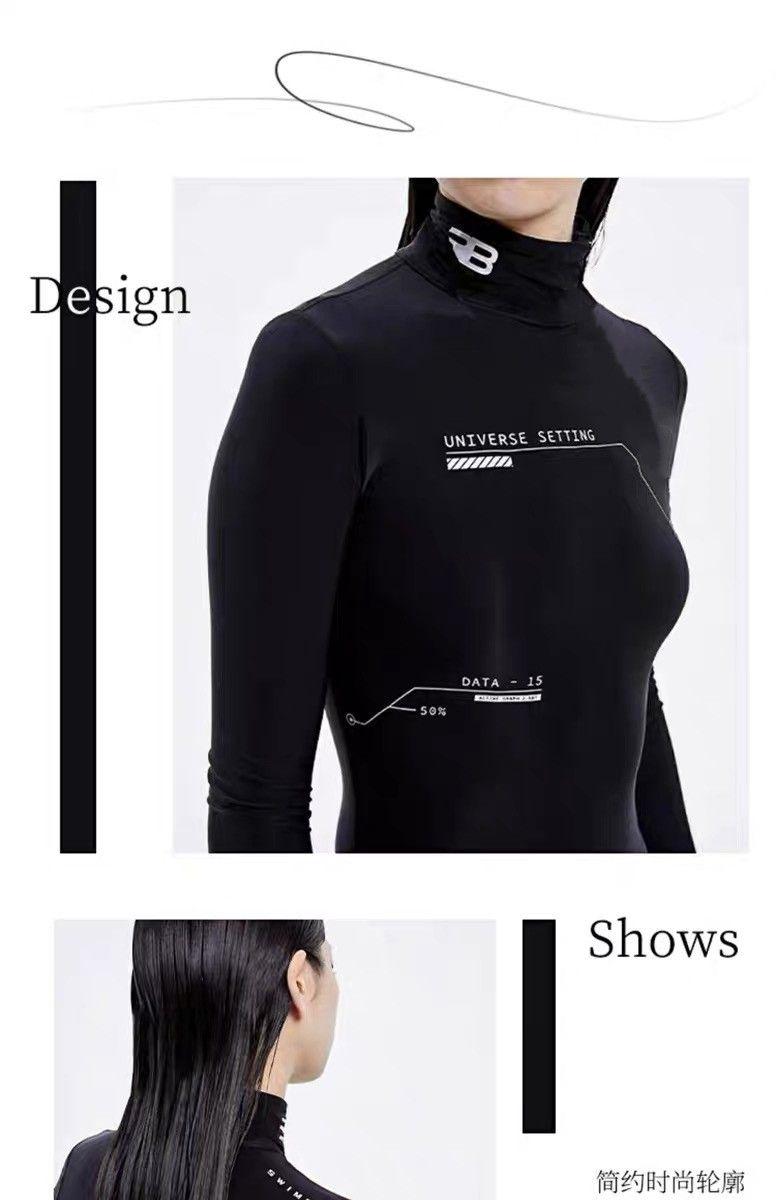 Product Introduction of Mosricci Internet Celebrity Same Style Long Sleeve Wetsuit Motorcycle Sports Conservative Sun Protection Slim Fit Slimming One-Piece Swimsuit for Women 10