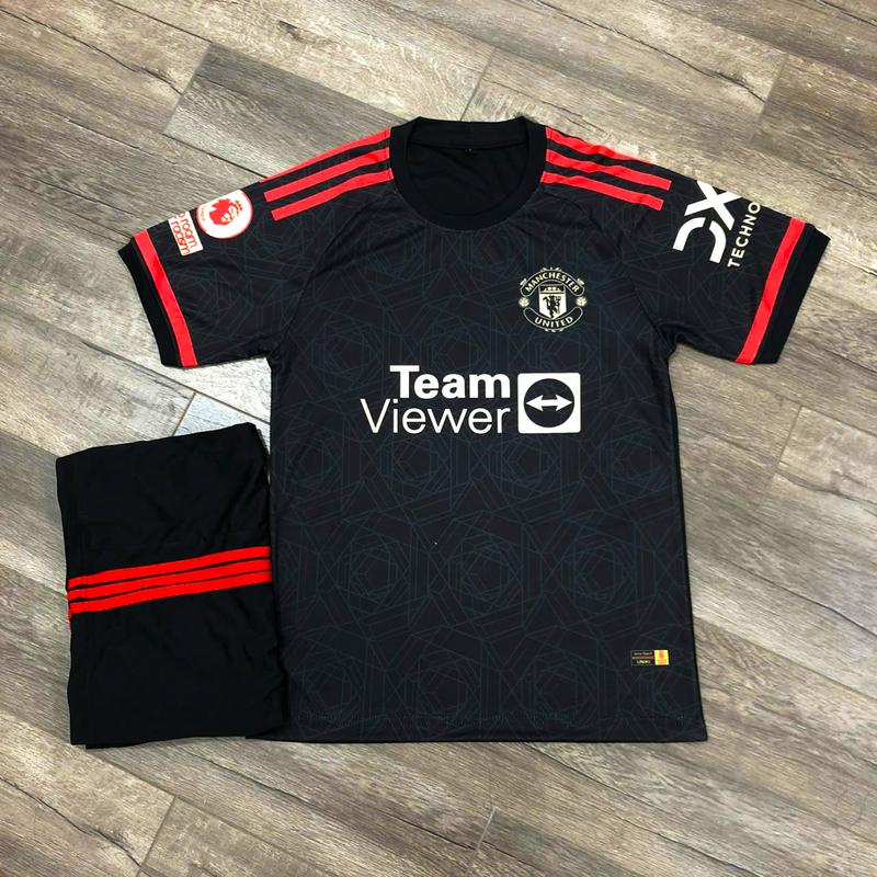   XMAX-MU-ĐEN01  in tên số theo yêu cầu - Bộ quần áo bóng đá đồ đá banh em u đen - hàng chất thun lạnh loại 1 co giãn thấm hút mồ hôi tốt áo  mu player 2025 bản 