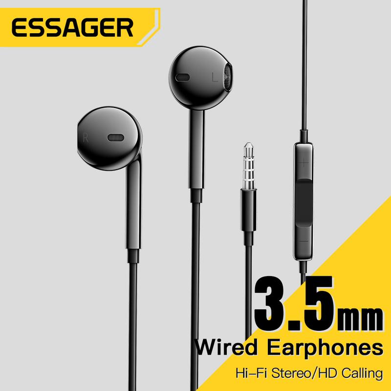 Nóng bán Tai Nghe Nhét Tai Essager 3.5mm Có Micro Và Điều Khiển Từ Xa 3 Màu