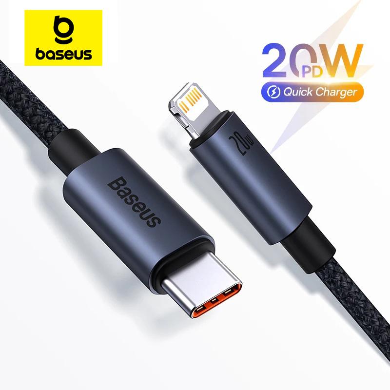  Dây Cáp Sạc Nhanh Baseus PD 20W Type C to Lightning Dành Cho iPhone 13 12 11 Pro Max Phụ Kiện Sạc Điện Thoại 