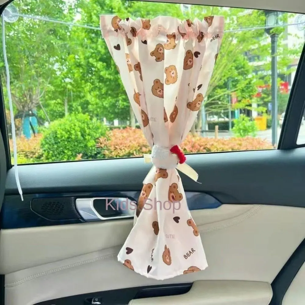 ม่านบังแดดหน้าต่างรถยนต์ ป้องกันรังสียูวี สากล ปักลาย พร้อมถ้วยดูด ผ้าม่านเลื่อนอัตโนมัติ หนา ผ้าคลุมม่านบังแดด เหมาะสำหรับเด็ก เด็ก และทารก