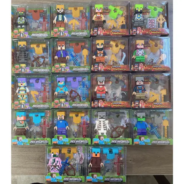 Minecraft Blind Box Building Blocks Single Pack Game Character Assembly ...