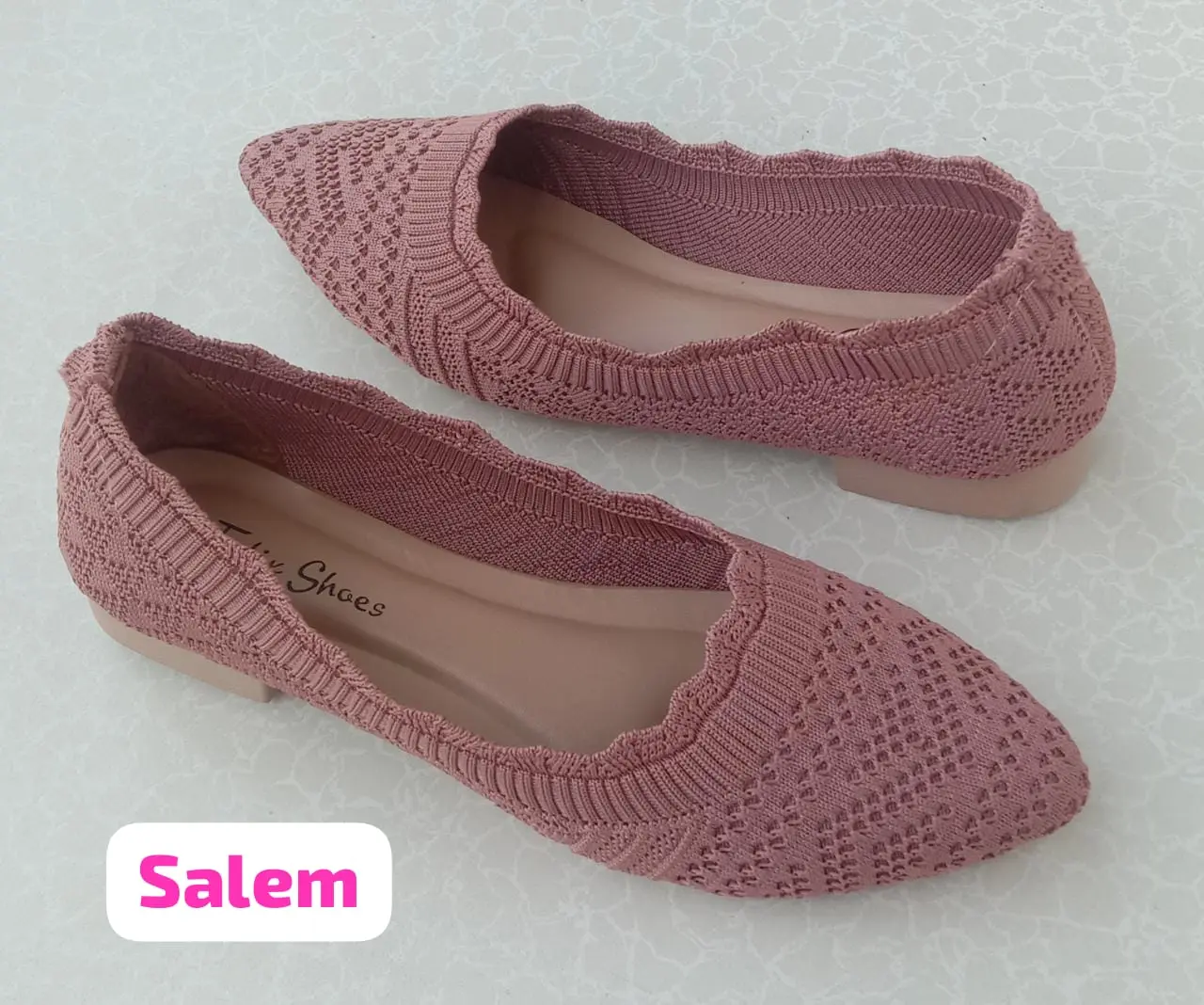Sepatu Wanita Flatshoes tinggi 3cm Balet Rajut Import Premium casual Karet elastis - FF17 Flat