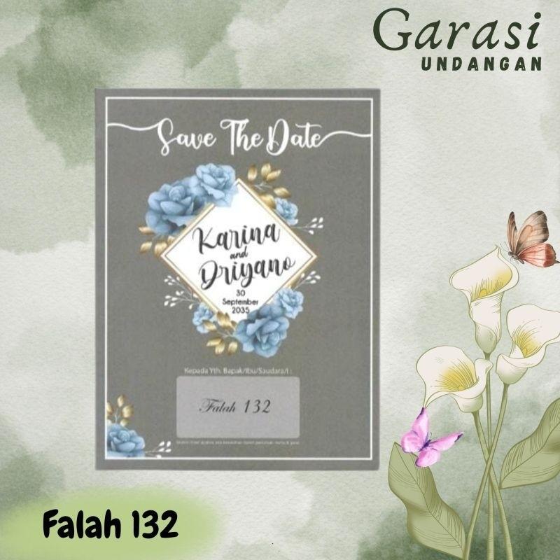 Undangan Pernikahan Kekinian FALAH 132 Elegan Modern Paket Lengkap 100 PCS Gratis Label & Plastik - JanjiKita | Default