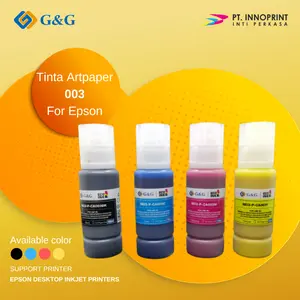 Tinta Artpaper G&G Original Kompatibel untuk Epson Head Print Color Botol 003