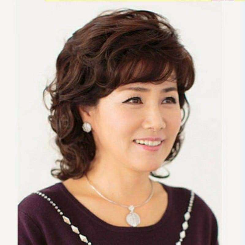 Tóc giả nữ nguyên đầu trung niên 9206 Cài Tóc