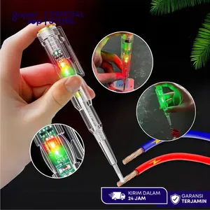 Obeng Tespen Listrik Dual LED Obeng Tester Listrik Indikator Lampu Pen Obeng Cek Kabel Saklar Listrik