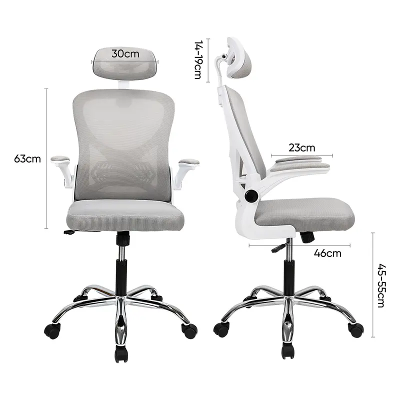 Deli Office Chair / Kursi Kantor / Kursi Kerja Jaring Dengan Senderan Kepala E4930 furniture sandaran 4