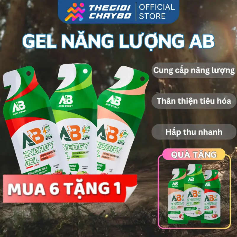 [MUA 6 TẶNG 1] Gel Năng Lượng AB Dạng Lỏng 45g - Cung Cấp Năng Lượng Vận Động Thể Thao