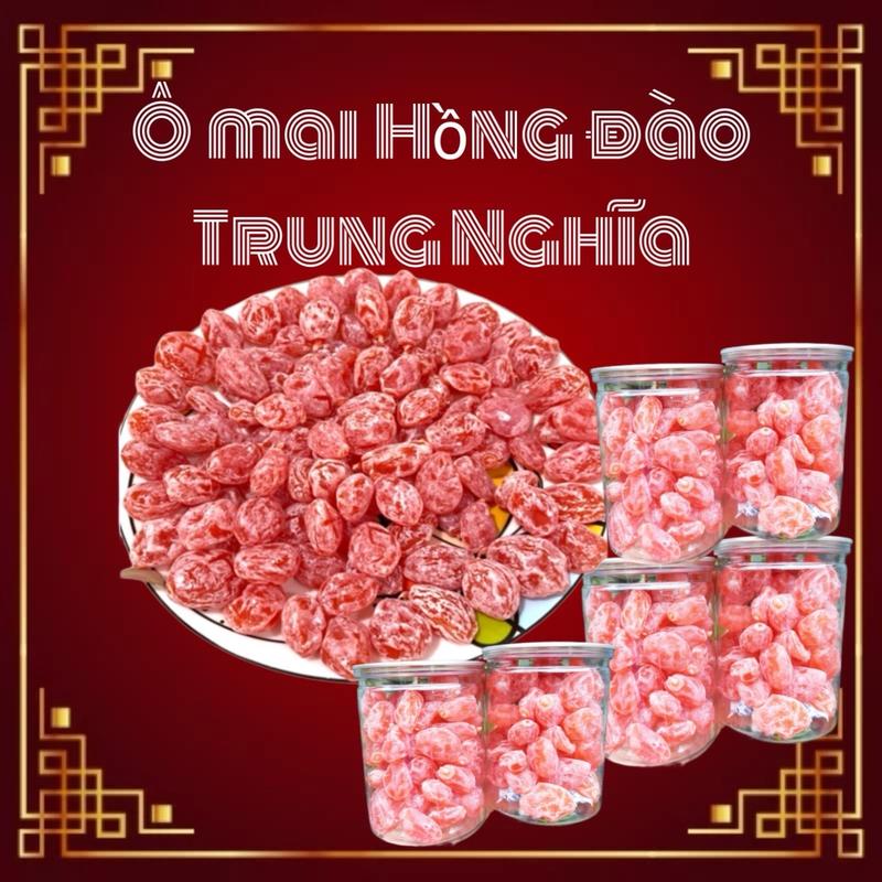 [400gr] Ô Mai Hồng Đào Sấy Dẻo Trung Nghĩa - Thực Phẩm Ăn Vặt Việt Nam