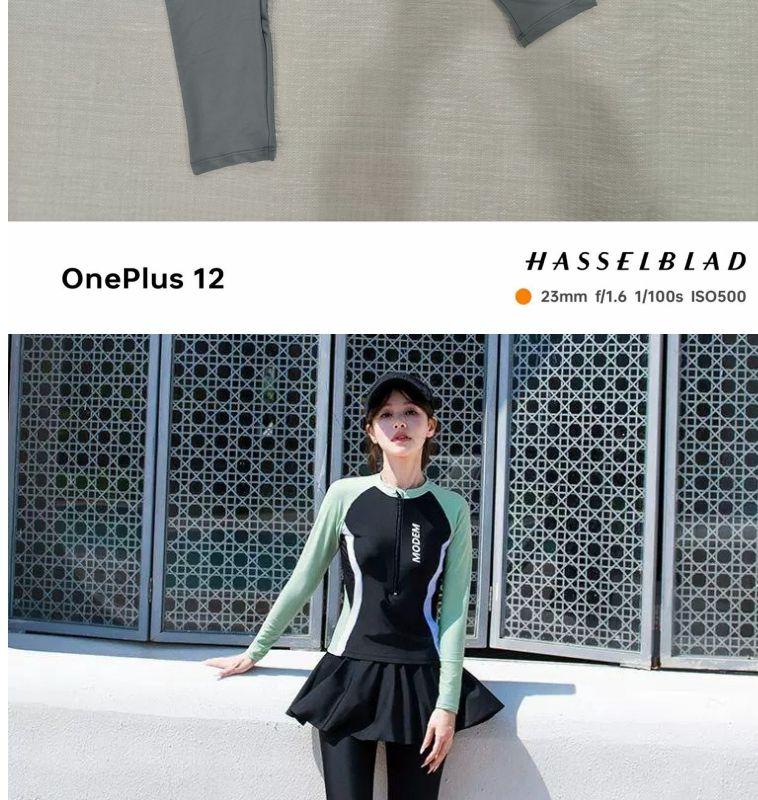 Product Introduction of [Alluer] Two-Piece Swimsuit for Women Long Sleeve Long Pants Sun Protection 2025 New Slimming Hot Spring Swimwear Jellyfish Suit Surfing Diving Suit mark  zuckerberg  blue  jumpsuit เอื้อย  ไหม  คน  ลาว 8
