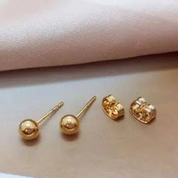 ANTING TUSUK JAGUNG WARNA EMAS POLOS WANITA TITANIUM ASLI AWET DAN ANTI KARAT TERJANGKAU DAN TERBAIK Giwang Perempuan Earrings