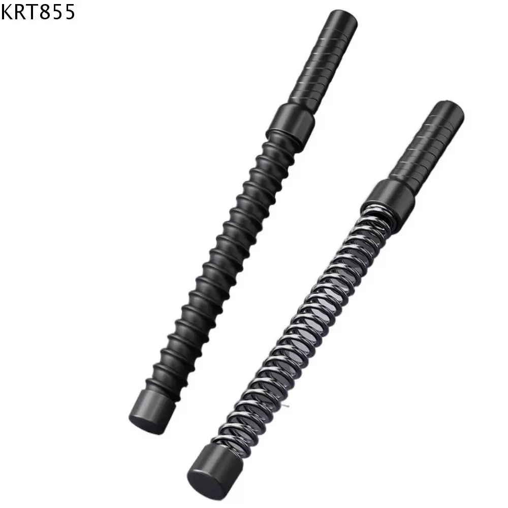 KRT855 Exercise Fitness Tool Replacement Spring Strength Training Bar Non Slip Stainless Steel Cordless Battle Rope Durable Multifunction Fitness Stick Fitness Equipment
