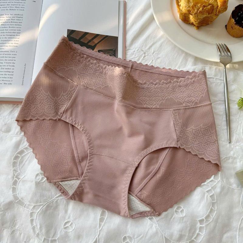 Set Quần Lót Cotton Cạp Cao Phối Ren Hông Q8218 Nữ - THỦY BIKINI Women 7