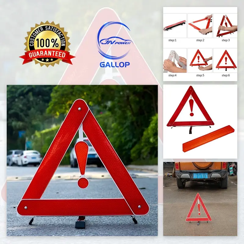Car Vehicle Emergency Breakdown Warning Sign Triangle Reflective Road ...