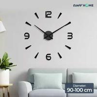 Gambar TaffHOME Jam Dinding Besar DIY Giant Wall Clock 90-100cm - DIY-104 - Hitam dari Usea Official Store Kota Administrasi Jakarta Barat 1 Tokopedia