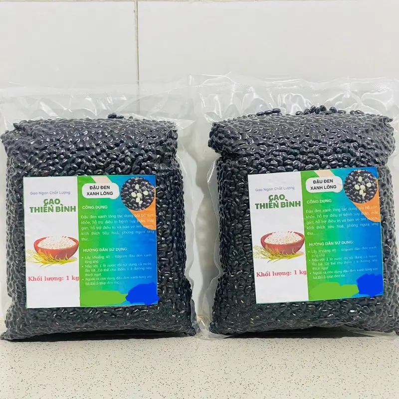 ĐẬU ĐEN XANH LÒNG THUẦN CHỦNG - Hạt nhỏ tự nhiên tốt cho sức khỏe (TÚI 1KG) 2