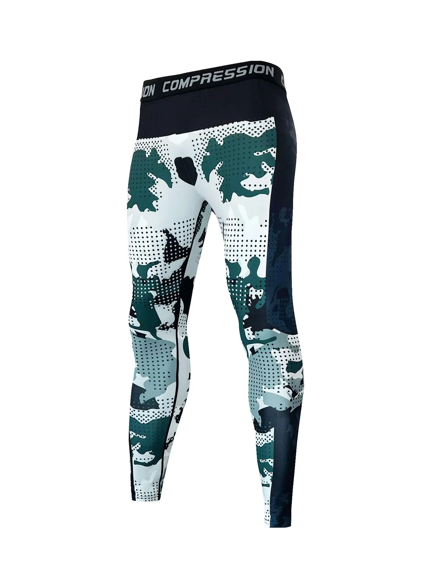 Men's Camo Print Sports Leggings, Breathable Comfortable Skinny Pants, Men's Sportswear Clothing for Indoor Outdoor Wear